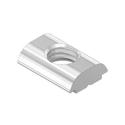 M8L-0 MODULAR SOLUTIONS ZINC PLATED FASTENER M8 LONG RECTANGLE NUT